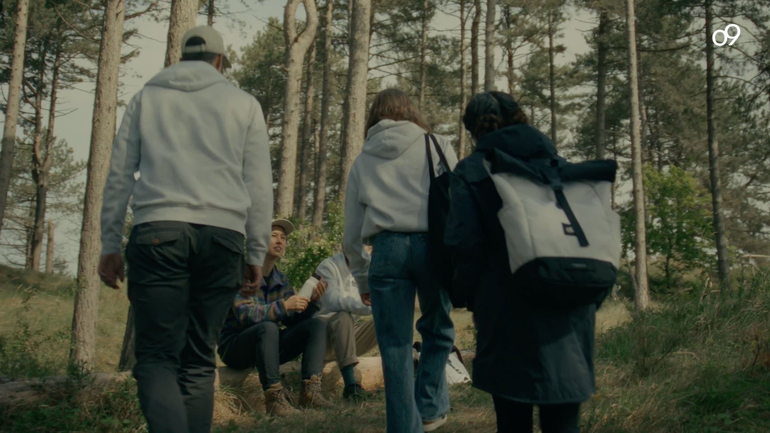 people in a forest